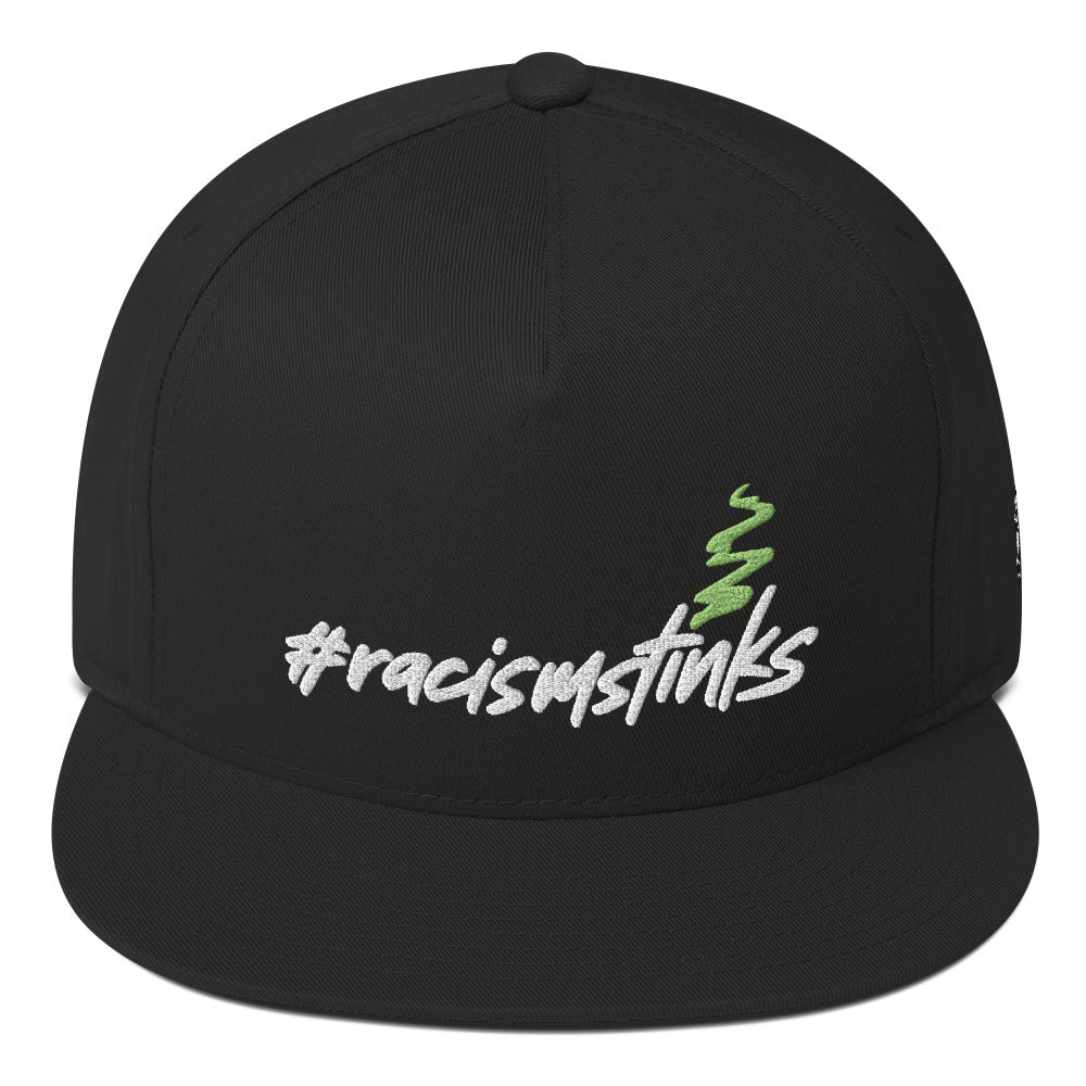 #racismstinks Flat Bill SnapBack Cap